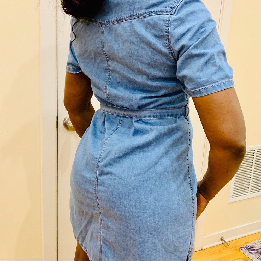 Denim Button Up shirt Dress